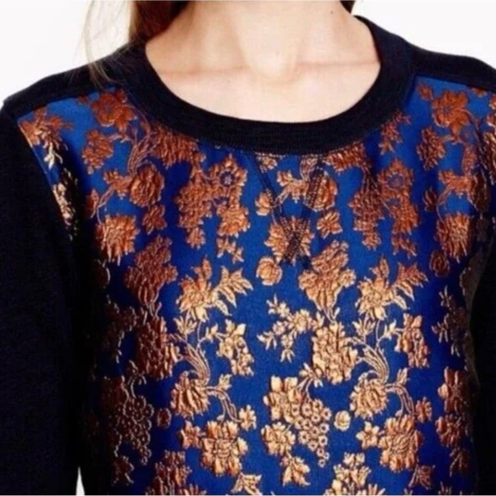 J. Crew Floral Jacquard Sweatshirt NWT